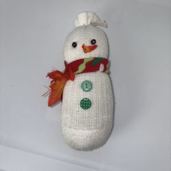 Stuffed Snowman Decoration