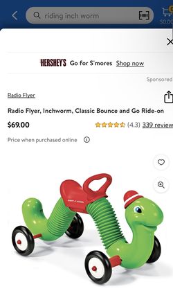 Worm 2024 riding toy