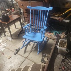 Painted Rocker Rocking Chair