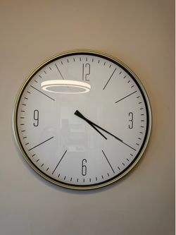 XL Gold Wall Clock, 30inches