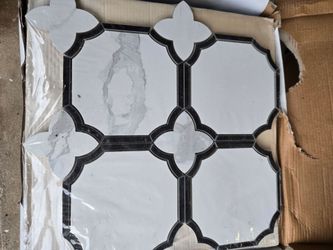 Rosalind Polished Porcelain Mosaic Tile, 12" × 12"