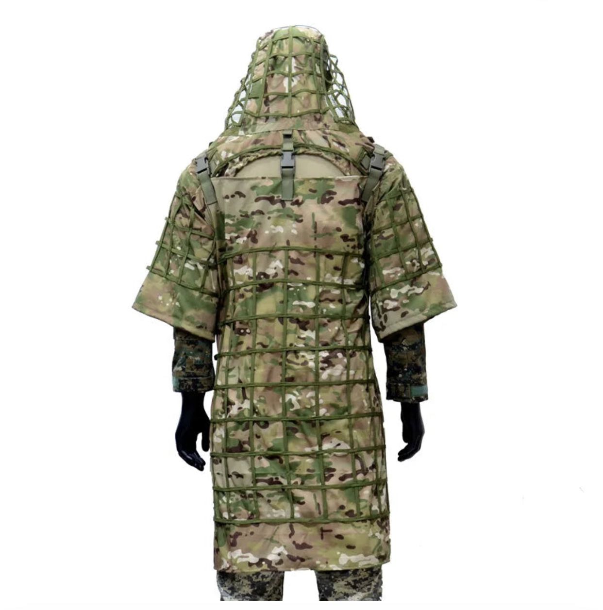 Lightweight Military Sniper Ghillie Suit Airsoft Or Paintball Or Hunting Suit - Ghillie n Cape CP - One size fits most