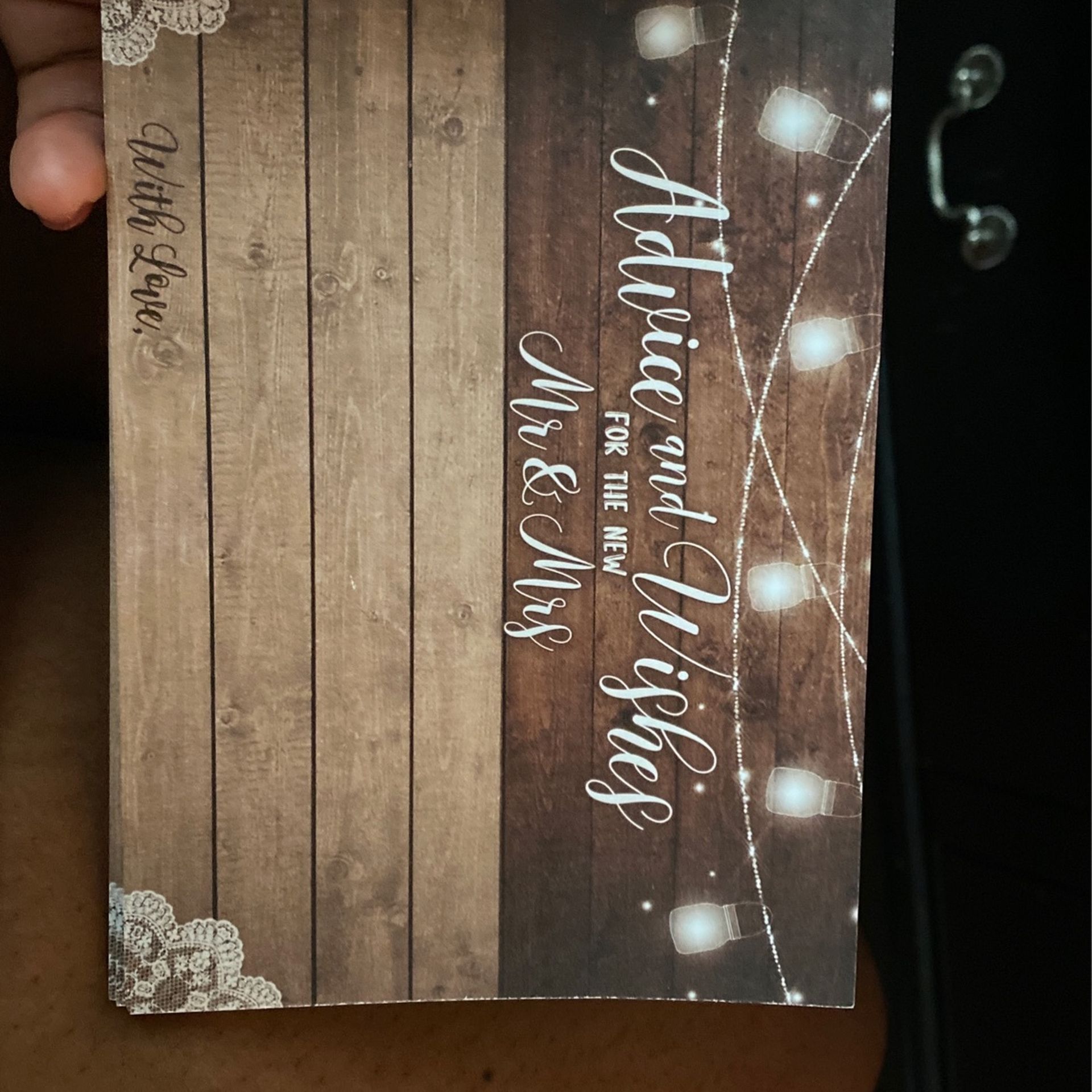 Wedding Advise Cards