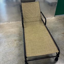 Large lounge chair with thick cushion.. 74 “ long x 29 wide .. $75