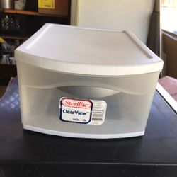 Plastic Container For Organizer With 1 drawer 