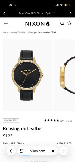 Nixon Kensington Watch Gold Face