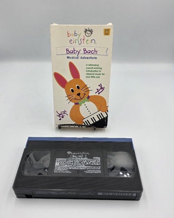 Baby Einstein Baby Bach Musical Adventure VHS Disney Educational Age 0-3 Yrs.