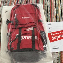 Supreme 1000 Denier Cordura Backpack SS15 (Red) 2015 NEW! - Authentic With Tags!