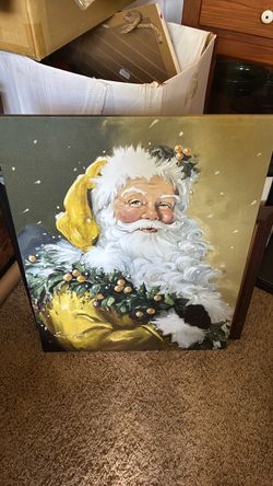 Christmas Santa canvas