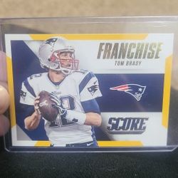 2015 Score Tom Brady Gold Franchise Insert