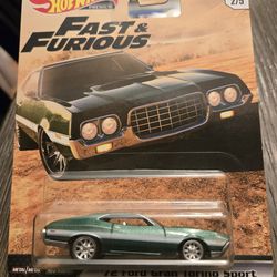Hot Wheels Premium Fast and Furious 1972 Ford Gran Torino Sport 2/5