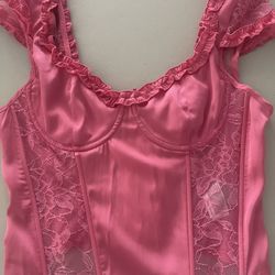 Pink Corset Top Size SM