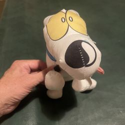 90's Rocko's Modern Life SPUNKY Pet DOG 11" Plush STUFFED ANIMAL Nickelodeon