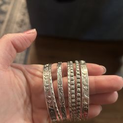 925 Sterling Silver Set Of 7 Pieces New 