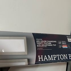 LED color changing vanity w adjustable tilt