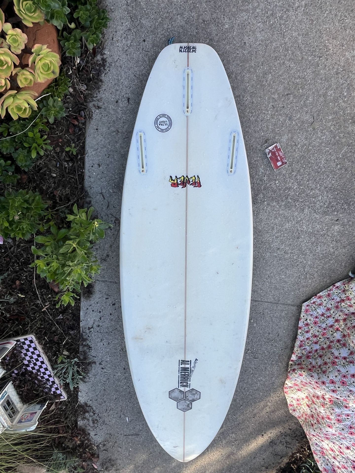 Surfboard Channel Islands Al Merrick Fever Shortboard