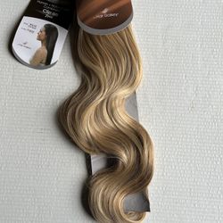 New 22" Wavy Clip on Hair Extensions #18/22 Dirty blonde & Blonde Highlights Get length & Fullness
