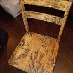 Fractally Burned Chair