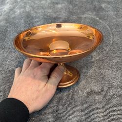 Vintage Coppercraft Guild Pedestal Bowl – Copper Compote – Made in USA