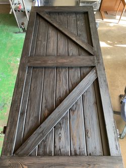 Ebony Barn Door with hardware