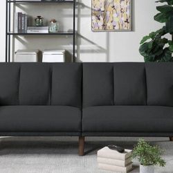 Brand New Black Futon Sofa Sleeper 
