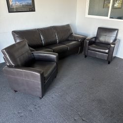 Leather Couch Full Set 