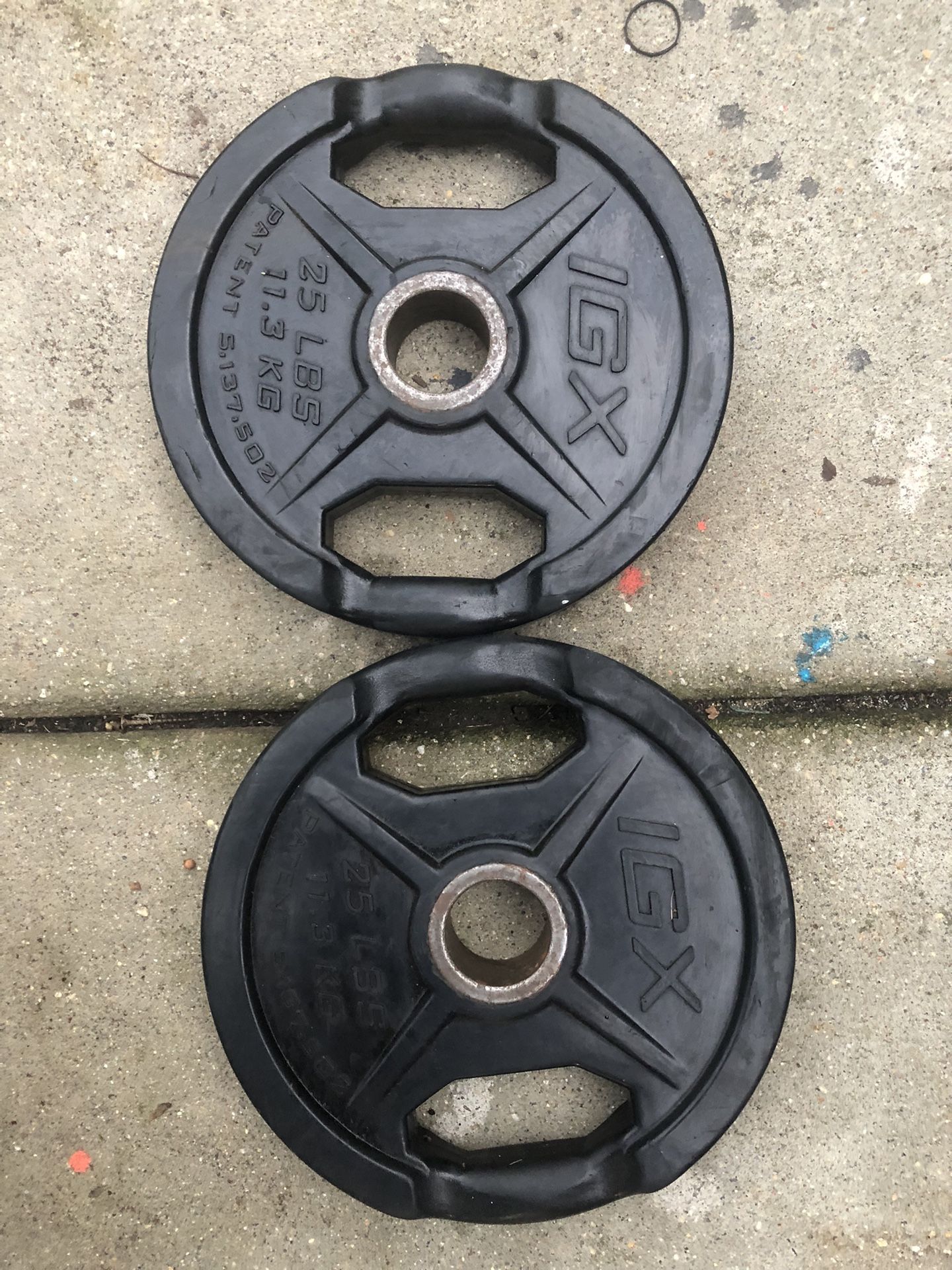 Gripper Plates Rubber Coated 25 Lbs