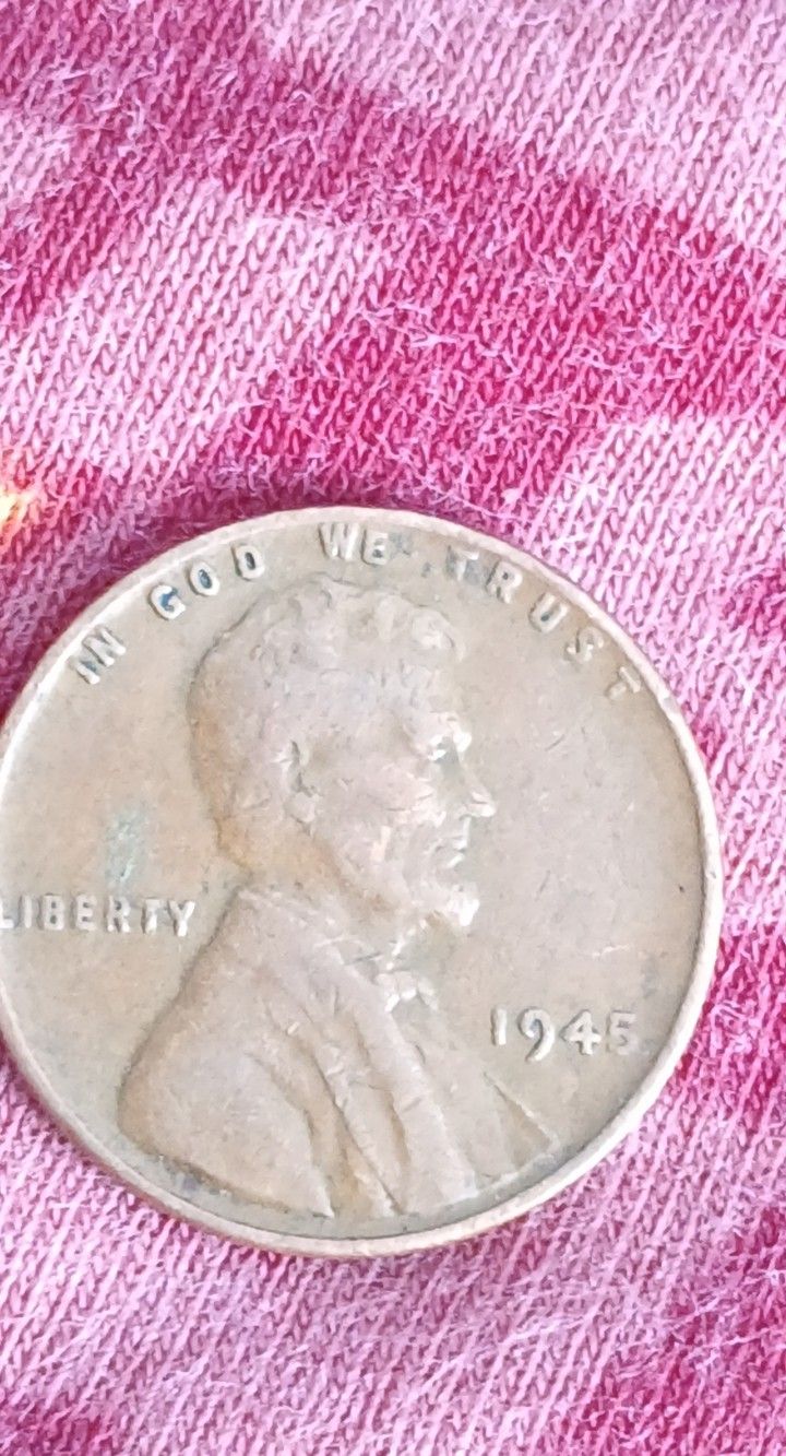 1945 Wheat Penny Error.
