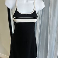 Black and White Striped Dress