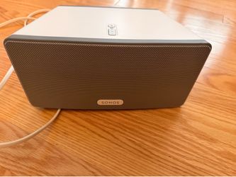 Sonos PLAY:3 White Wireless Speaker Tested Factory Reset Original Power Cord