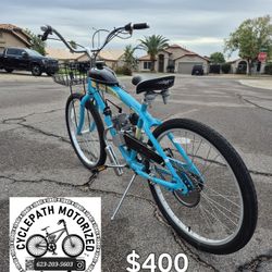 Gas Bike Not Electric Bike Motorized Bicycle Moped Beach Cruiser Delivery Available