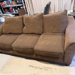 Free Brown Couch Need Gone Today
