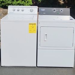 Speed Queen Washer And Maytag Commercial Dryer