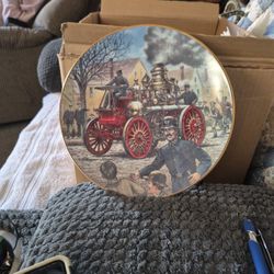 1907 Amoskeag Self-propelled  Steam Pump. This Is A Collection Plate