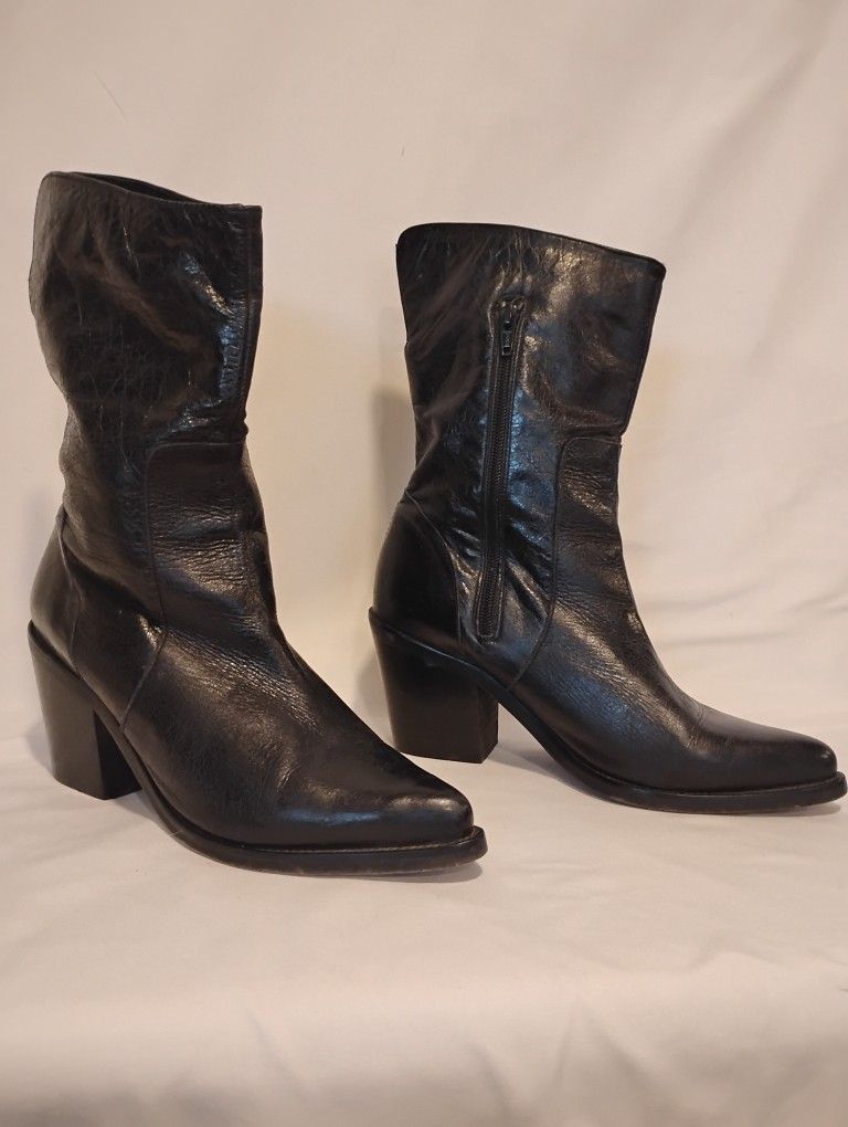 Leather Boots. Shelley's Of London