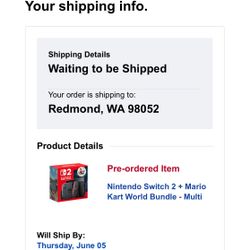 Nintendo Switch 2 Bundle (Pre-Order)