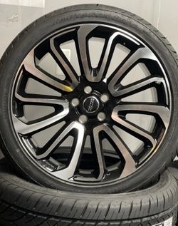 22” RANGE ROVER WHEELS AUTOBIOGRAPHY 5x120 RIMS + 285/35R22 NEW TIRES