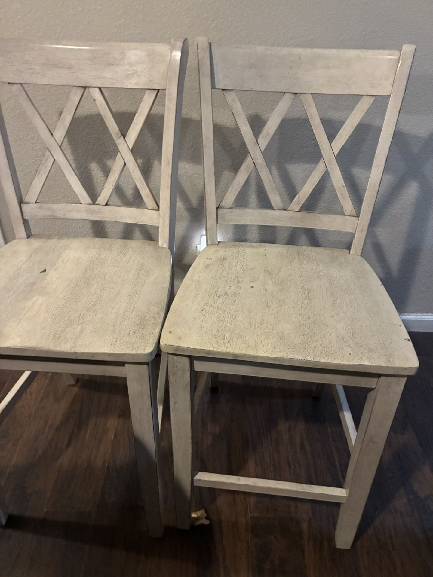 Solid Wood Bar Height Chairs