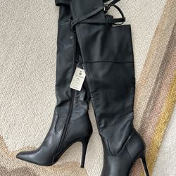 Altuzarra for Target Over-the-knee Boot Vegan Leather, NWT