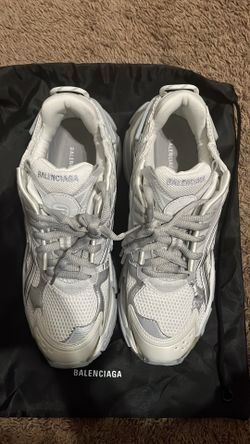 silver balenciaga runners size 45 brand new