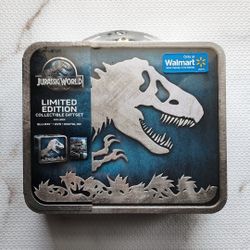 Jurassic World seaed limited edition Walmart exclusive lunch box with Blu-ray