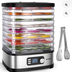 OSTBA Food Dehydrator Machine, 8-Tray Digital Food Dryer with Timer and Temperature Control, 240W Electric Jerky Maker for Fruit, Vegetable, Meat, Dog