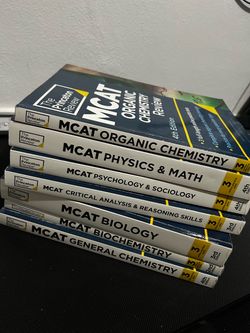 Princeton Review MCAT Prep Books Set of 7