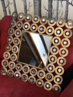 Decorative metal mirror