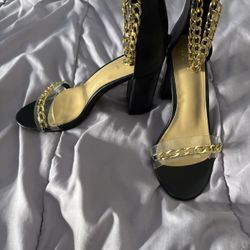 Black & Gold Heels
