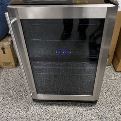 Beverage Fridge Stainless Steel