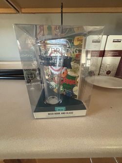 Beer Book and Glass Gift Set