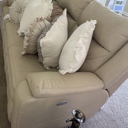 Leather Love Seat In Couch 