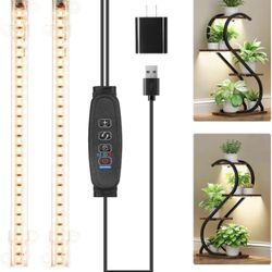 LED Grow Light for Plant Flower Veggies Suitable for All Stages of Growth 2 Head in 1 Pack Size 6" New Condition