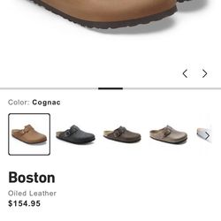 Birkenstock Boston Oiled Leather Cognac